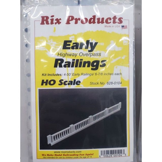 Rix H 104 Early Highway Overpass 4-50&#39; Railings