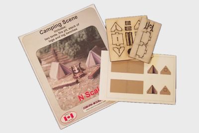 Osborn N 3113 Tents, Fire Pit, &amp; Camp Scene Kit