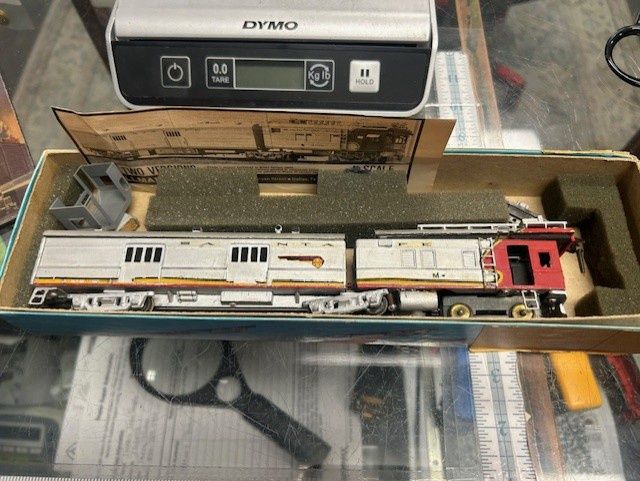 Used HO Hallmark Brass ATSF M-190 Articulated EMC Gas-Electric Loco