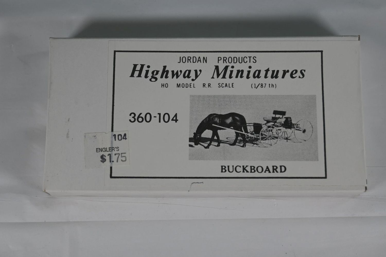 NOS HO Jordan Products 360-104 Highway Miniatures Kit-Buckboard