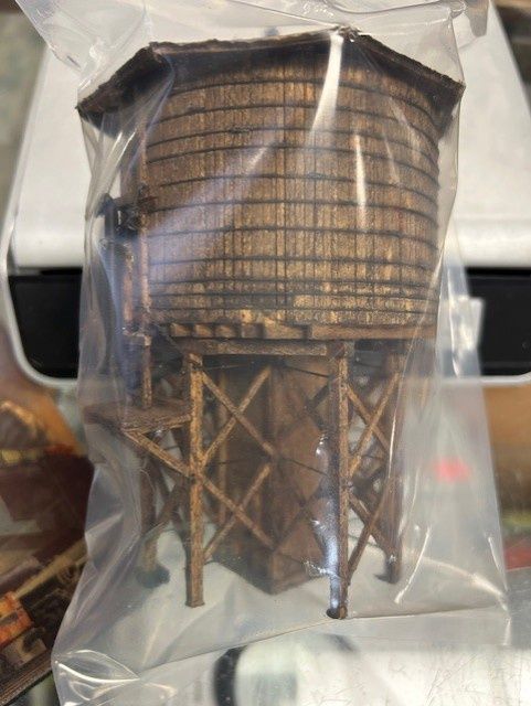 Used HO Wooden Watering Tower for steam locos...