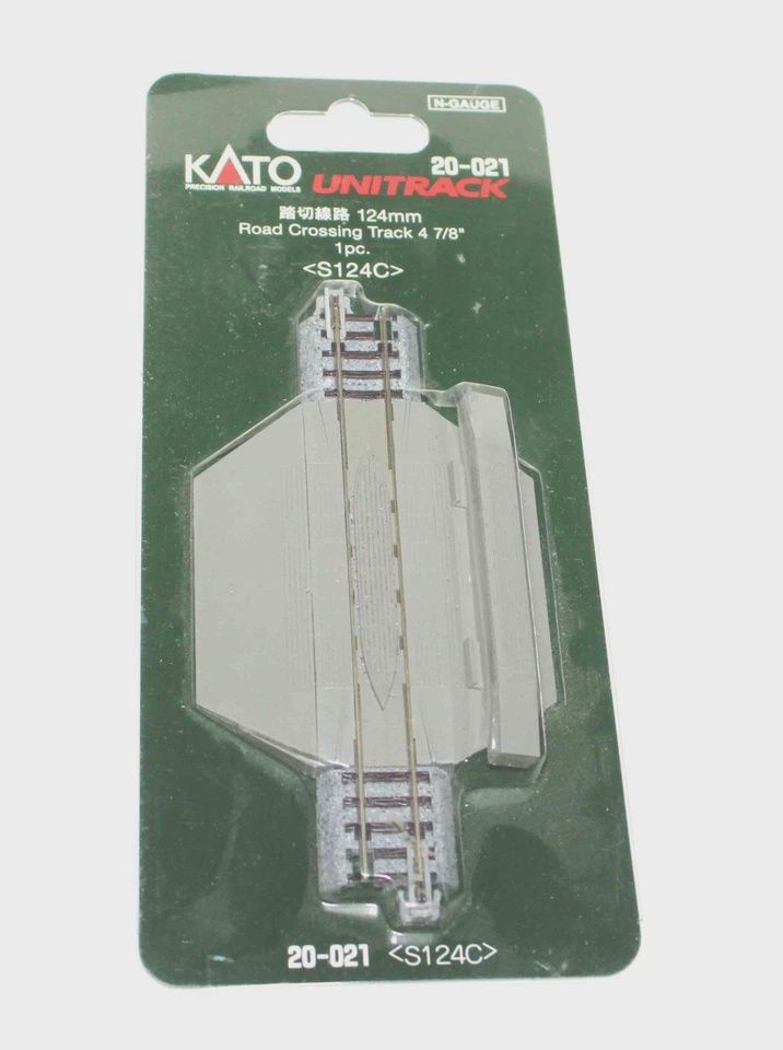 NOS Kato N 20-021 4-7/8&quot; Unitrack Track Road Grade Crossing Track Section
