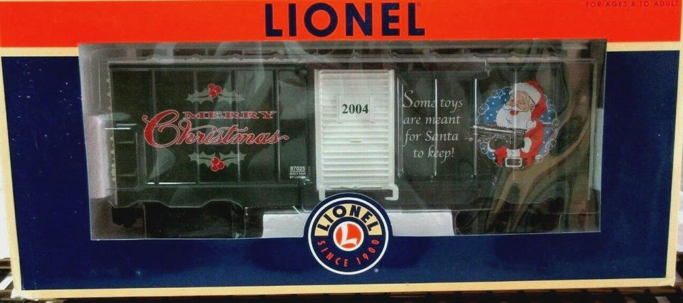 Lionel G 8-87025 CHRISTMAS BOX CAR-2004 (NIB)