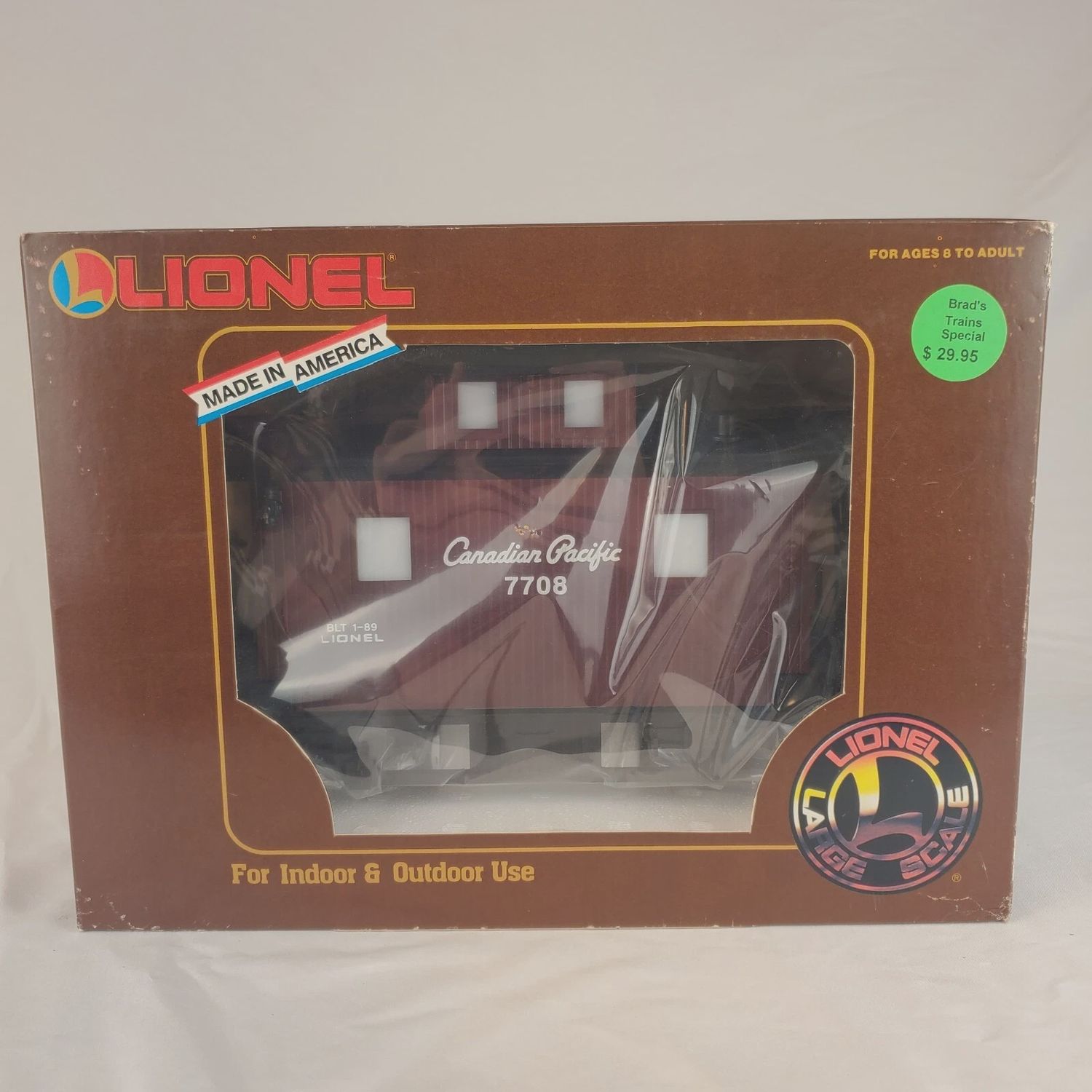Used O Lionel 8-87708 Canadian Pacific Bobber Caboose #7708