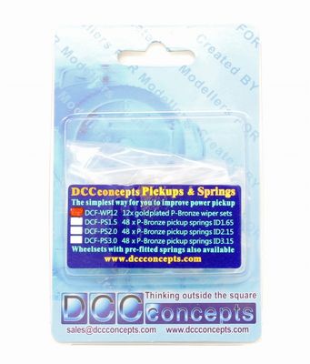 DCCconcepts Wipers/Pickups &amp; Springs (12pk)