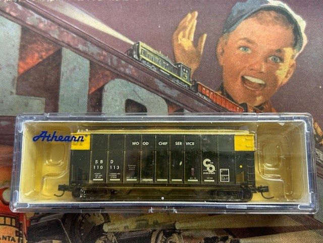 Used N Athearn C&amp;O Wood Ship Car SBD 110113