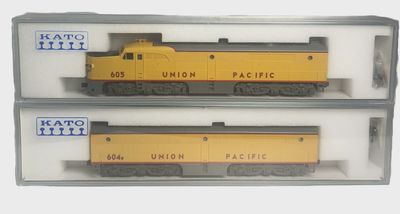 Used N Kato 106-0804 PA-1 + 106-0803 PB-1 Union Pacific w/DCC