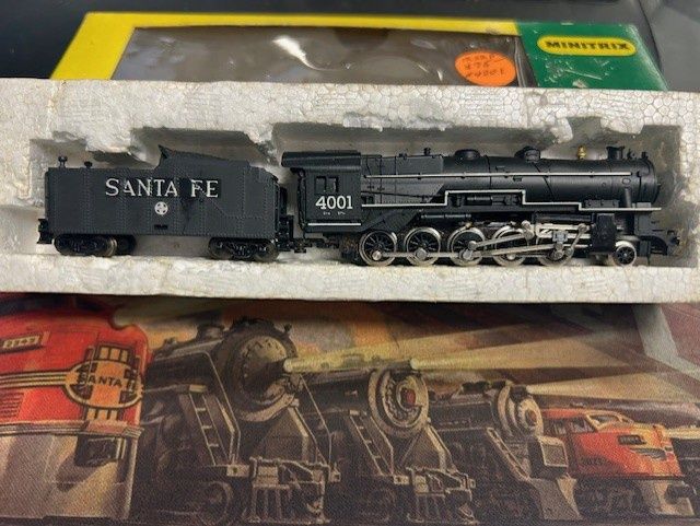 Used N Minitrix 2-10-0 ATSF Custom Decaling