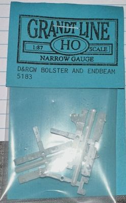 Grandt Line HO 5183 D&amp;RGW Narrow Gauge Bolster &amp; Endbeam