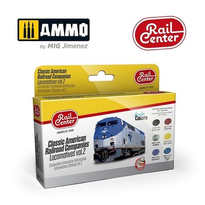 Ammo Rail Center Acrylic Color R-1008 American Locomotives Vol. 2