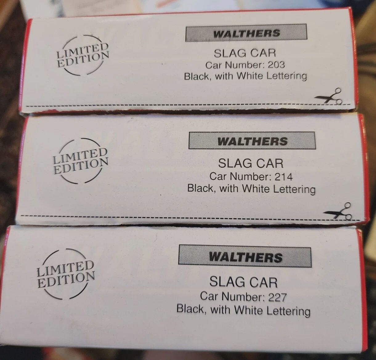 Walthers HO 932-3141 Slag/Thimble Car 3-PK