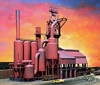 Walthers Cornerstone HO 933-3054 Blast Furnace w/Stoves