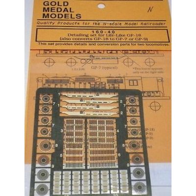 Gold Medal Models N 160-40 Detailing Set for EMD GP7, GP9, &amp; GP18