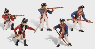 Woodland Scenics O SP4454 Revolutionary War Soldiers (5-pcs)