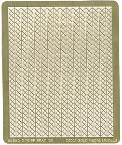 Gold Medal Models N 16058 X-Bracing for Steel Girders/24&quot;W for Fabricating Beams