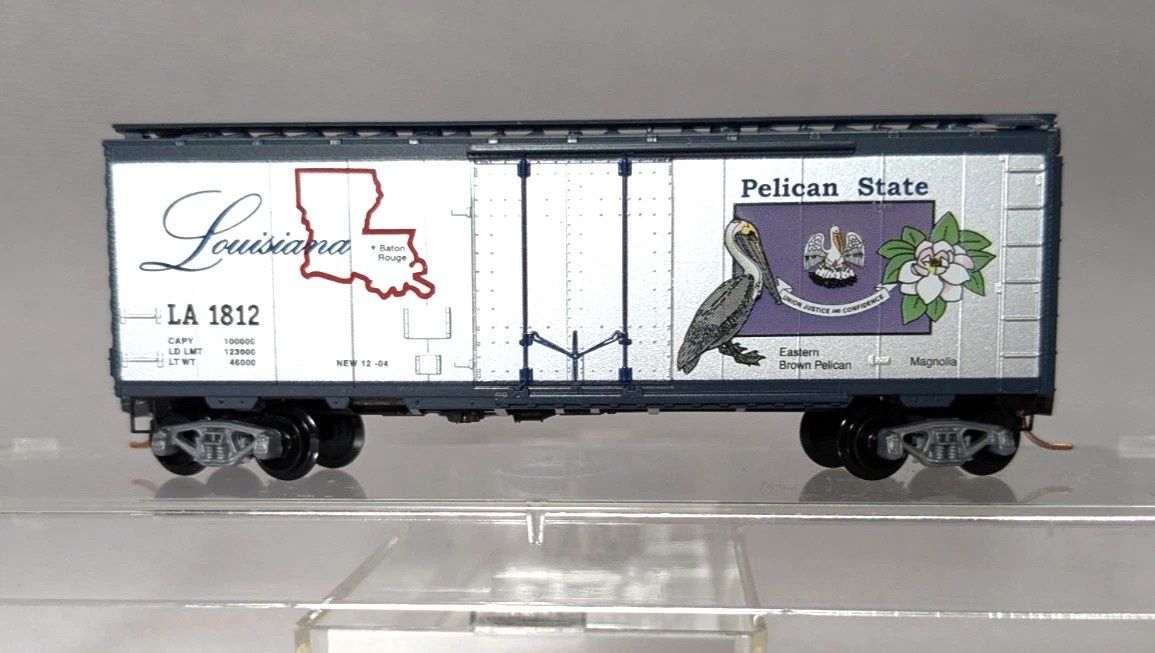 Used Micro-Trains N LA1812 State BoxcarA