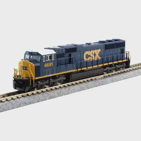 Used Kato Locomotive N 176-7609 CSX SD70M Flat Radiator Road #4691