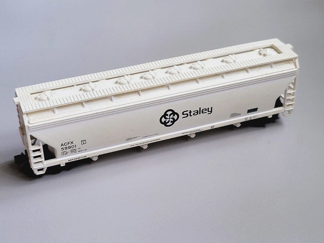 Used N Scale Atlas STALEY Center Flow Tank Hopper #59901 w/ MTL Conversion