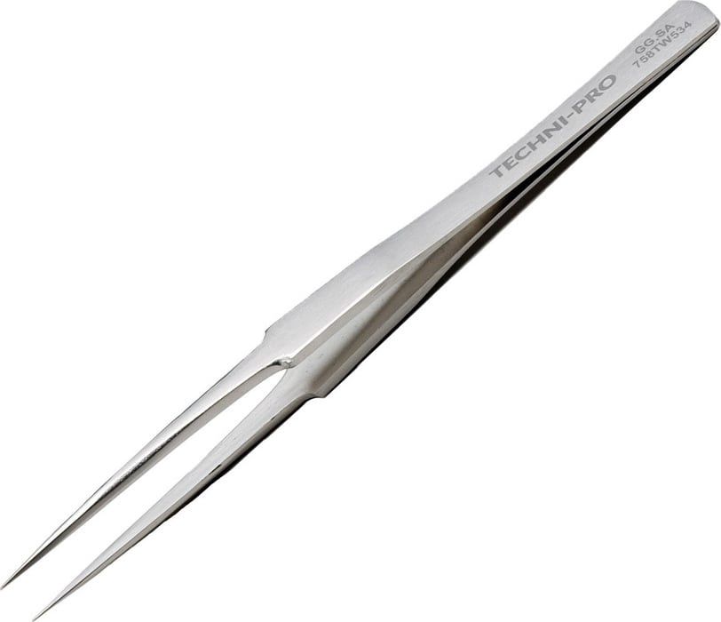 Boley Tweezers 19103 Style GG/Anti-Magnetic, Stainless Steel, Pointed 5.1&quot;