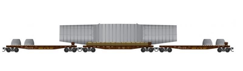 Micro-Trains N 98302261 Burlington Northern 3-pk w/load