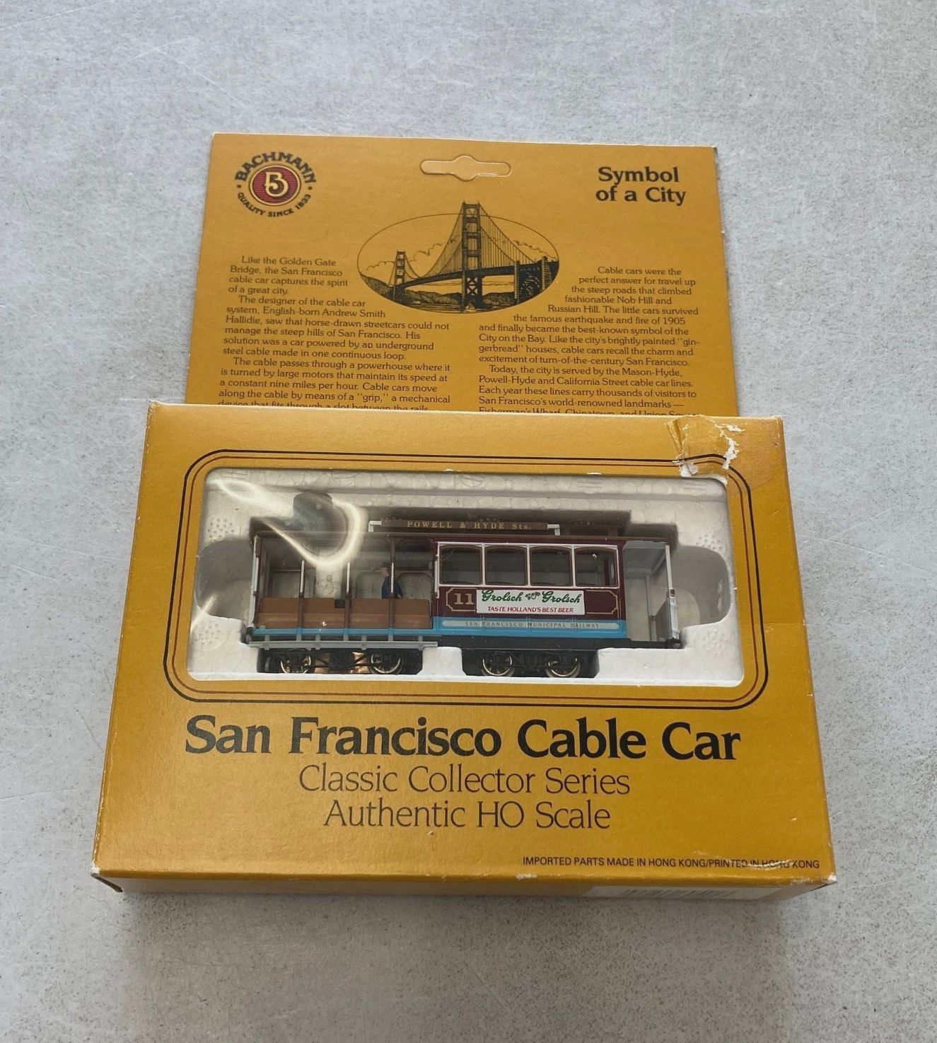 Bachmann HO 60541 Powell &amp; Hyde San Francisco Cable Car