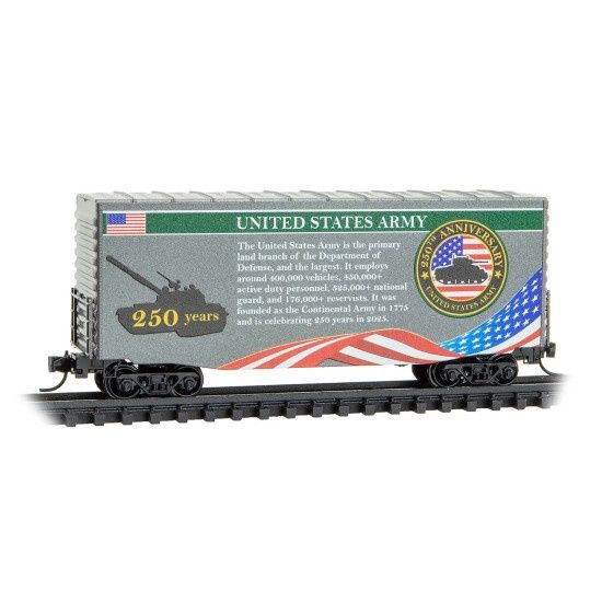 Micro-Trains N 10100841 U.S. Army 250th Anniversary Car
