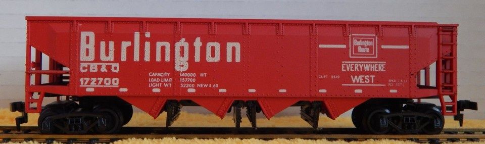 Used HO Burlington 4-Door Hopper CB&amp;O 172700