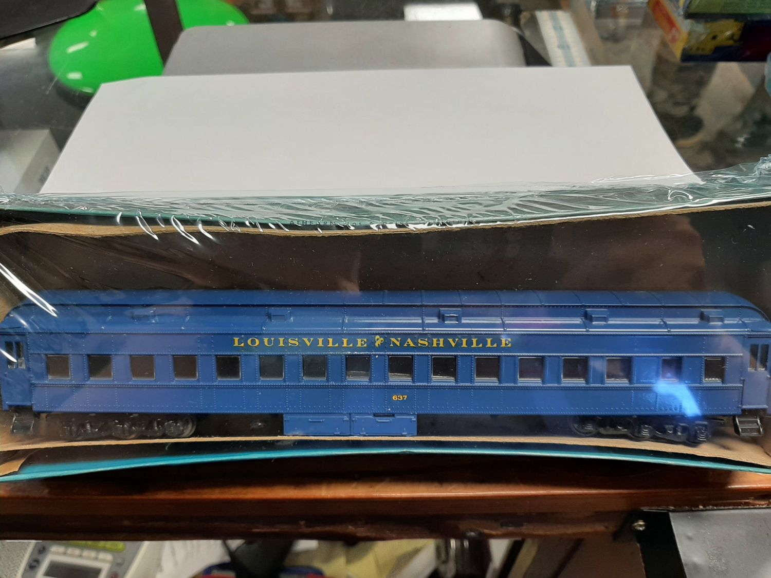 Used HO Scale L &amp; N Observation Car #637 - Custom Painted