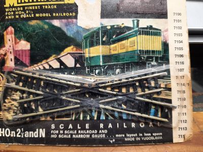 Used HO Scale Minitracks Crossing