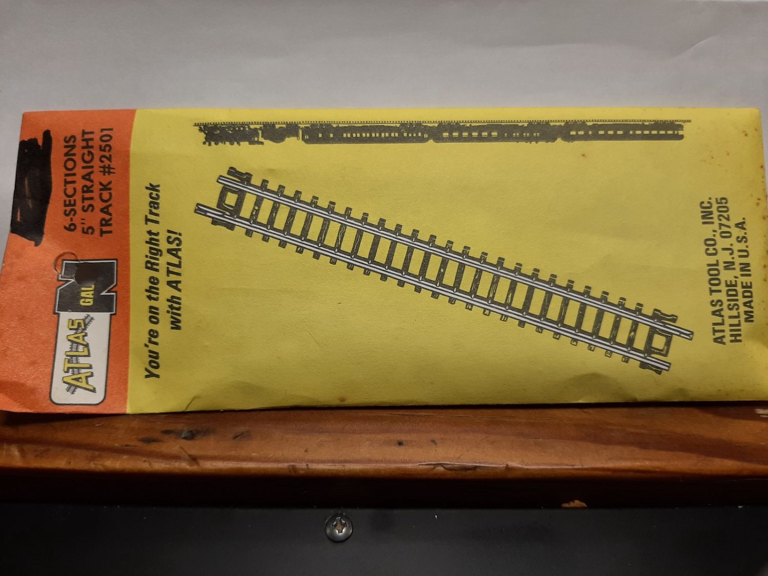Used N Scale Atlas 5&quot; Straight Track Sections #2501