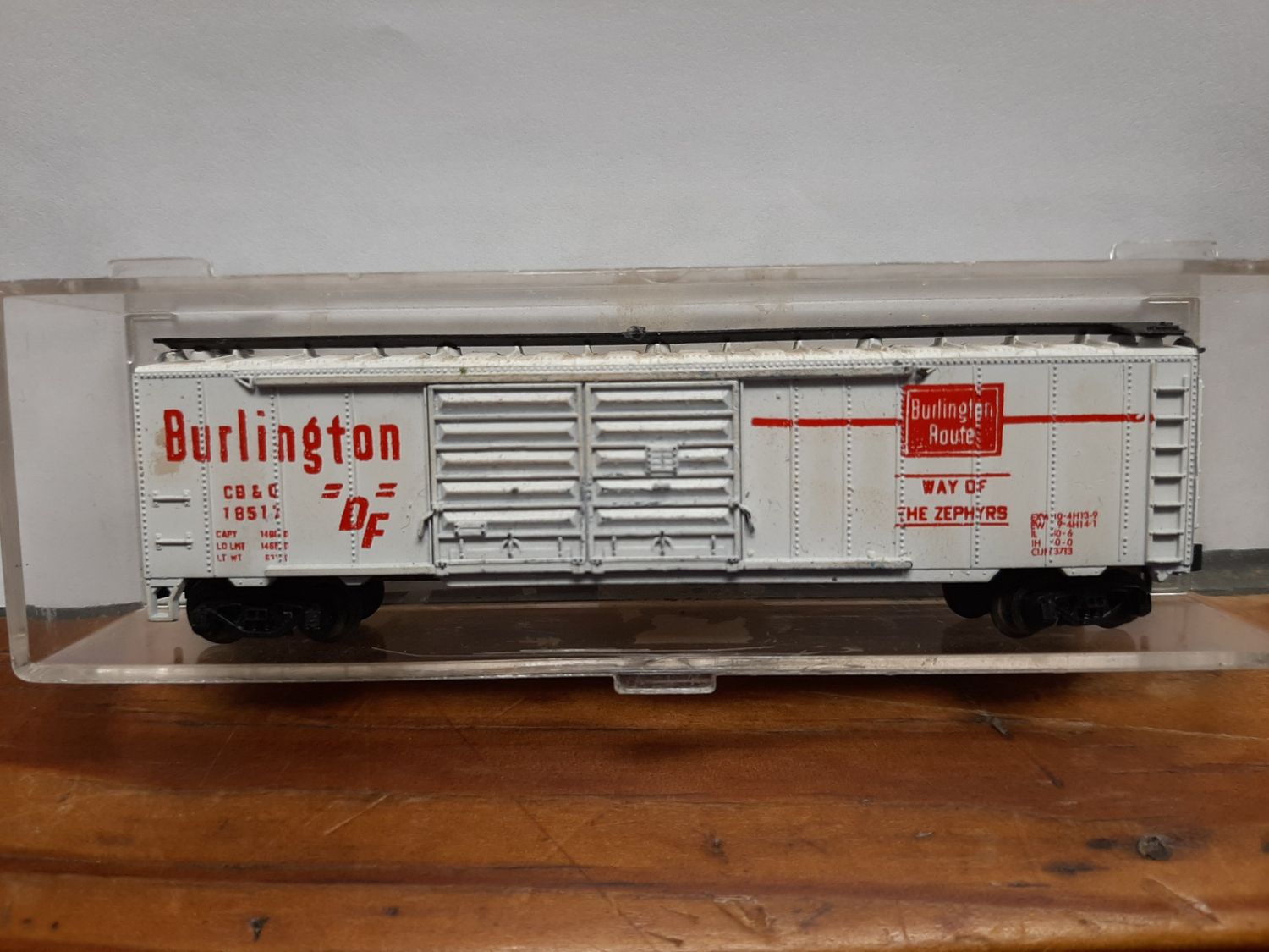 Used N Scale Trix &quot;Burlington&quot; Freight Car #CB&amp;O18517