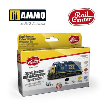 Ammo Rail Center Acrylic Color R-1007 Locomotives Vol. 1