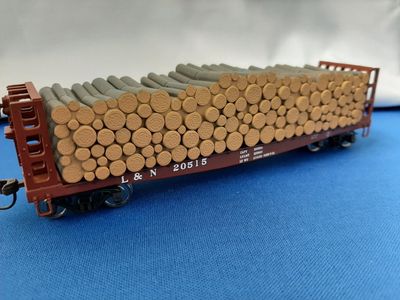 Used HO Atlas GSC Pulpwood Flat L&amp;N Road #20515