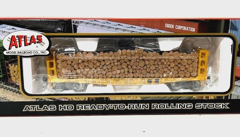 Used HO Atlas GSC Pulpwood Flat 1608-3 Frisco Road #4326