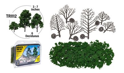 Woodland TR1112 Realistic Tree Kit (6 Trees)
