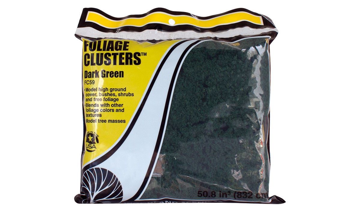 Woodland FC59 Foliage Clusters Dark Green