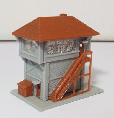 Used Z Scale Outland Models Train Station Signal Box/Tower Kit