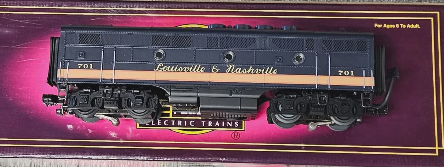 Used O MTH L&amp;N F-3 B Unit Powered Cab#701