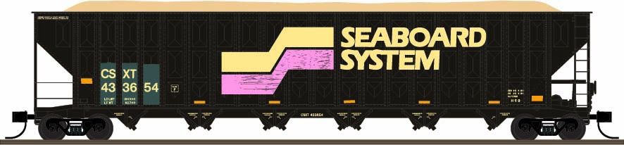 (Pre-Order) Trainworx N TWX2702411"CSXT Seaboard System" Wood Chip Hopper