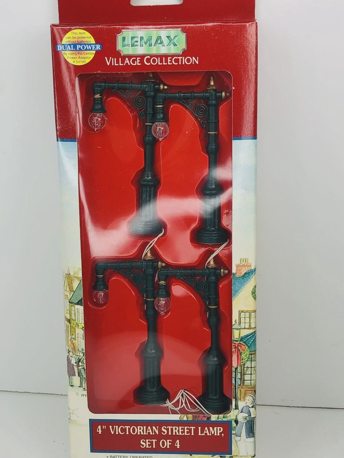 Used O Lemax 4&quot; Victorian Street Lamp Set of 4