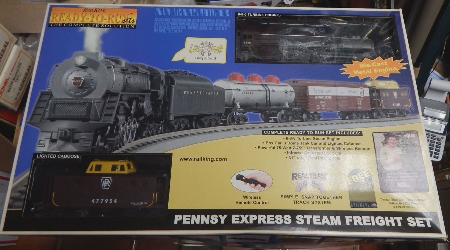 Used O MTH 30-4037-0 Pennsylvania 6-8-6 Turbine Steam w/Loco-Sound