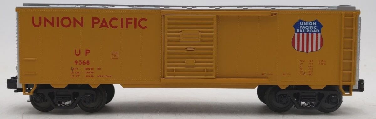 Used O MTH 33-7402 UP Single Door Boxcar Road #9368
