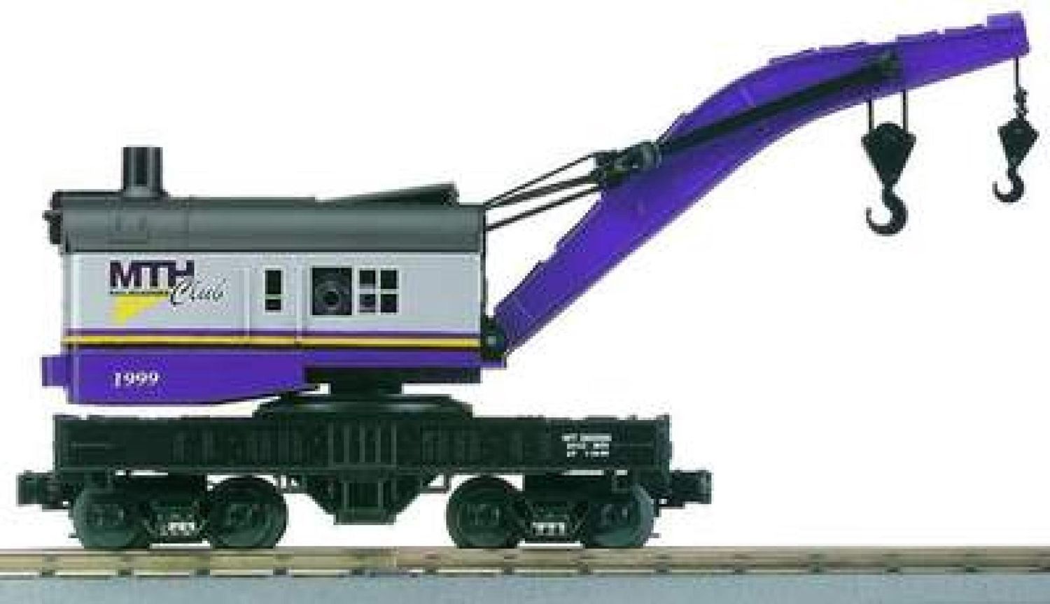 Used O MTH Rail King No.30-7928 MTHRRC-1999 RK Operating Crane Car O Gauge Real Nice!!