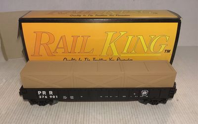 Used O MTH 30-7212 Pennsylvania Gondola w/Crates PRR 376901