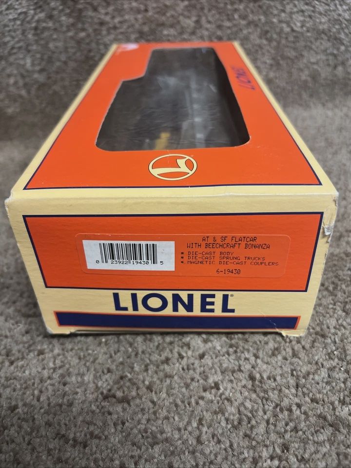 Used O Lionel 6-19430 ATSF w/Beechcraft Bonanza Aircraft