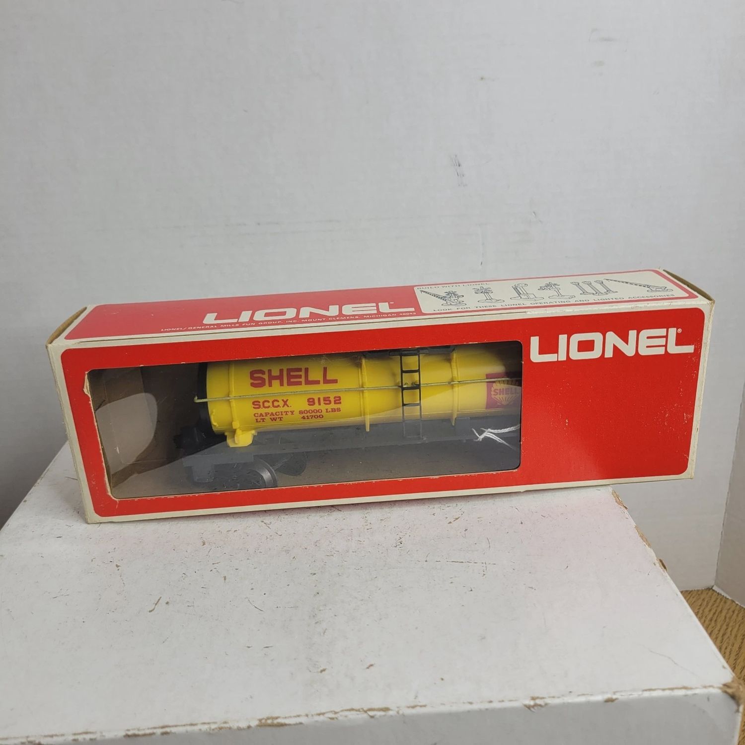 Used O Lionel 6-9152 Shell Single Dome Tank Car Road #SCCX 9152