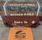 Used O MTH 314953 Santa Fe 3-Bay Covered Hopper Car
