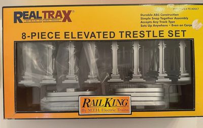 Used O MTH 40-1047 8 Piece Elevated Subway Trestle Set