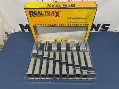 Used O MTH 40-1033 24-Piece Graduated Trestle System