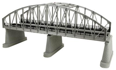 Used O MTH 40-1107 Silver 2-Track Steel Arch Bridge